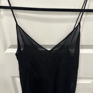 Zara Women’s See Thru Top Throw Over Black Sz M New With Tags